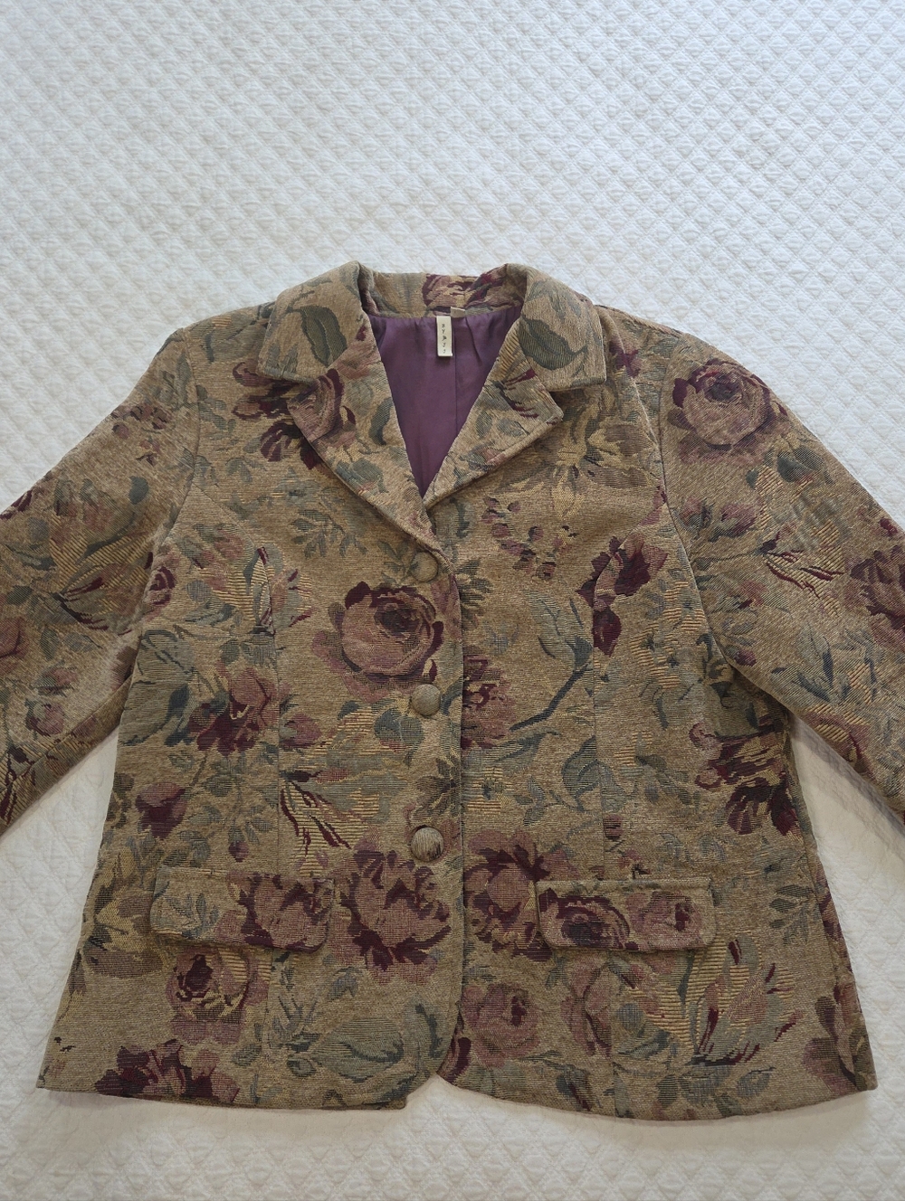 By JJ Rose Tapestry Blazer Jacket Size Large Grandmacore